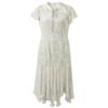 Nuovo Vestito Midi in Chiffon Ricamato Stile Cinese