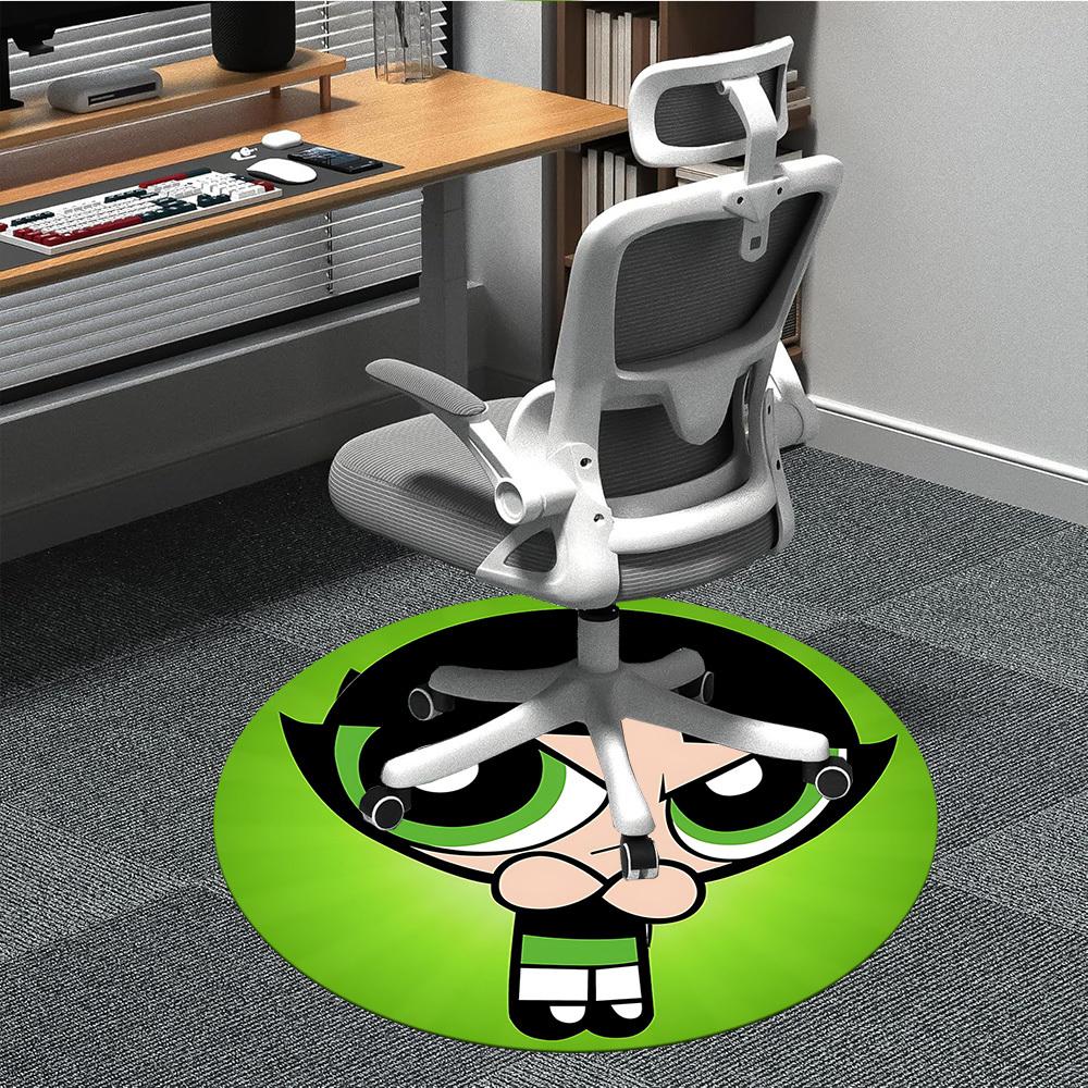

1pc Powerpuff Girls Chair Carpet for Office, Non-slip, Soft and Durable Office Rug, Perfect for Office yy251226015 80cm by 80cm
