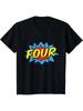 Kids Superhero T-Shirt FOUR Year Old T-Shirt