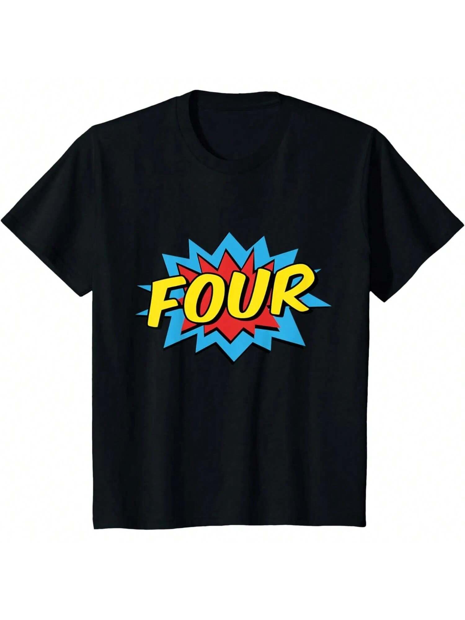 Kids Superhero T-Shirt FOUR Year Old T-Shirt S разноцветный
