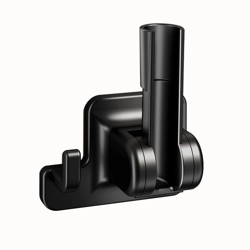 Shower Head Holder 90° Rotatable Adhesive No Drill Wall Mount Removable Bracket for Bathroom Shower Accessory