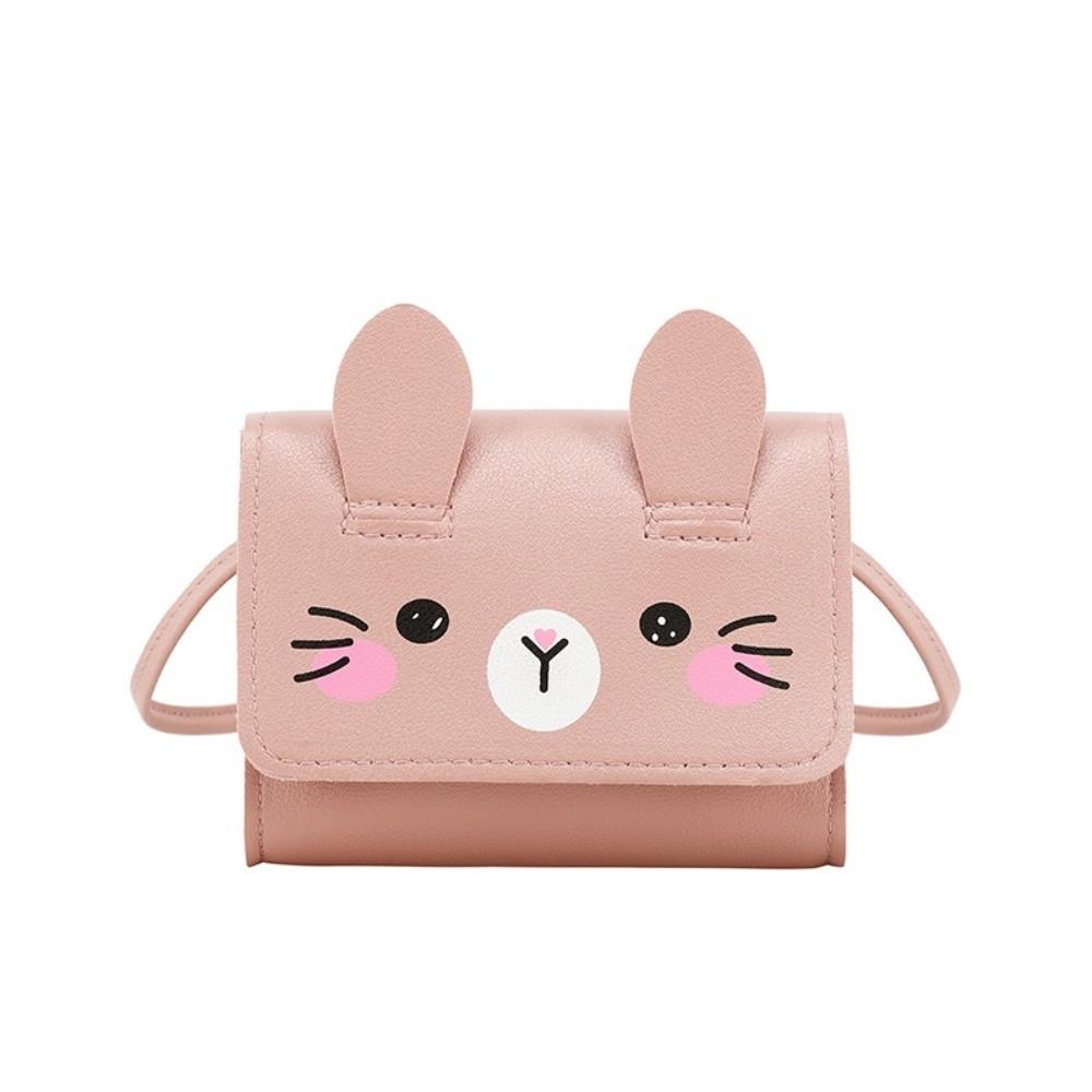 Portable Easter Rabbit Crossbody Bag Adorable Kids Coin Purse Children's Mini Handbags  Dress-Up