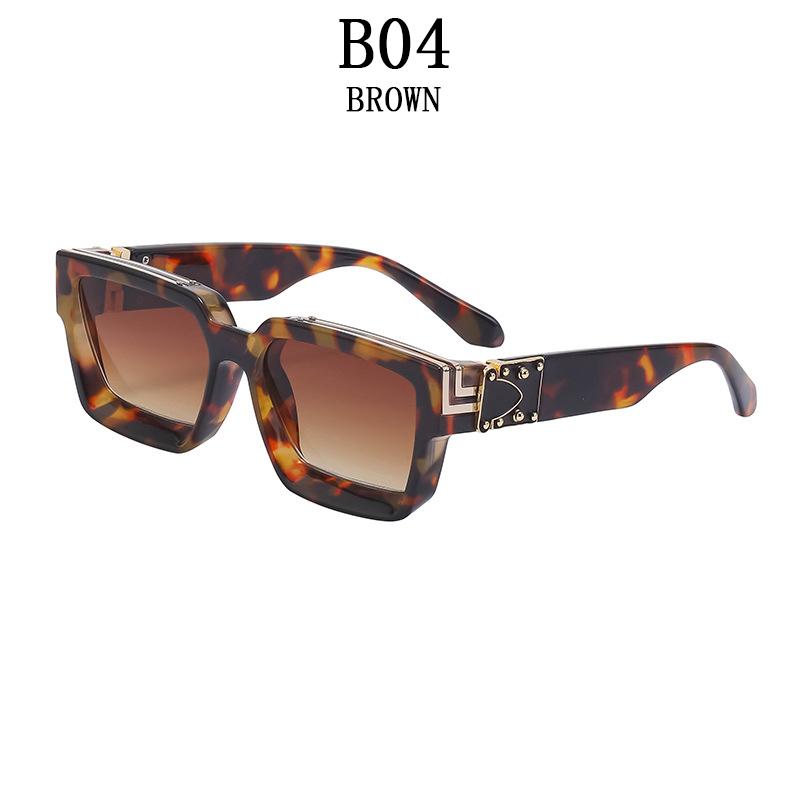 Millionaire Sunglasses For Men Vintage Square Fashion Glasses Luxury Retro Sunglasses Women Trending Punk Gafas De Sol Lentes