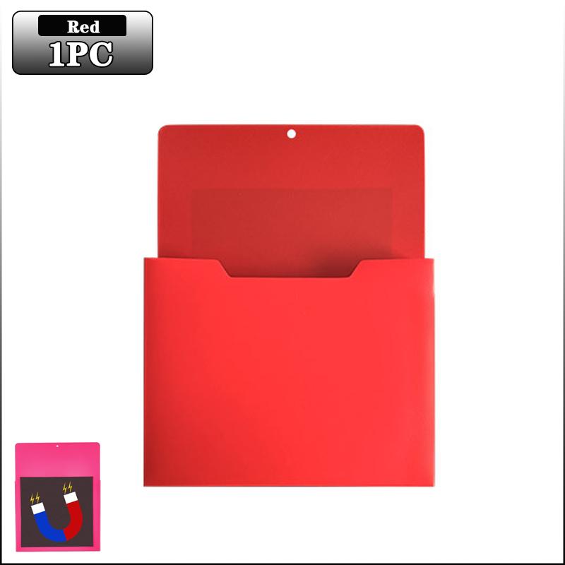 Magnetic Wall File Organizer Magnetic File Holder Refrigerator Magazine Holder for Mail Letters Paper Document Storage Rack