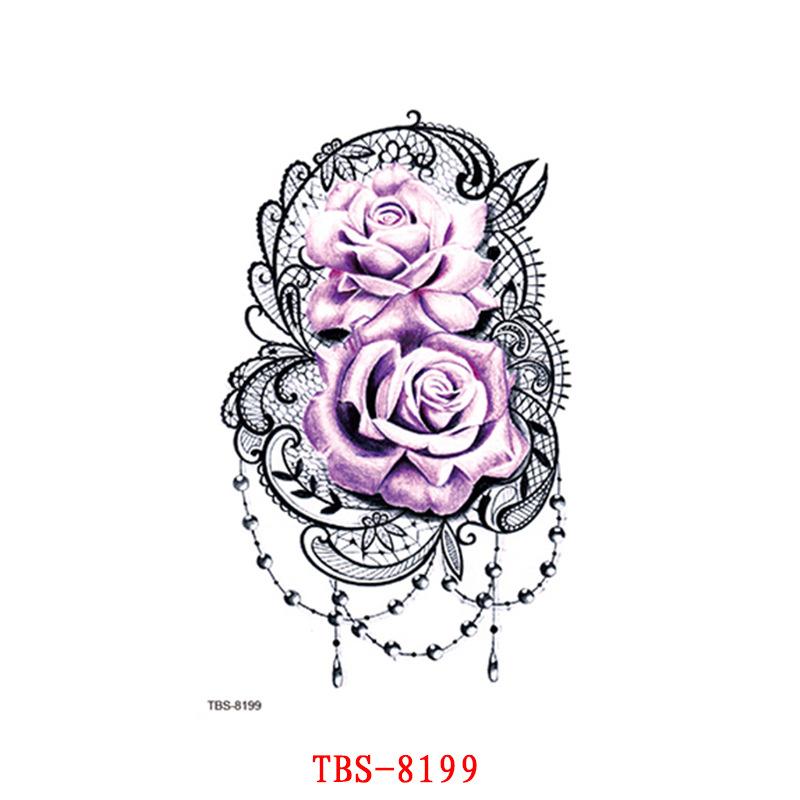 Waterproof Tattoo Sticker, Small Flower Arm, Totem, Semi-Permanent Tattoo Sticker Tattoo