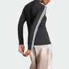 Women's Adidas Originals 3-Stripes T-Shirts Women's Black Half-Turtleneck Moderate Nipped-in Waist