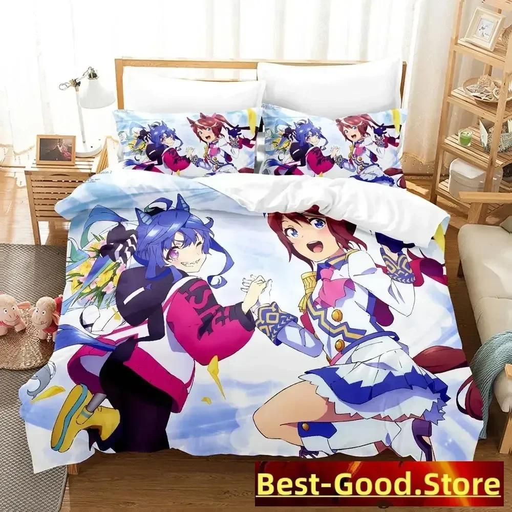 

Comforter 3D Pretty Derby Bedding Set Single Twin Printed Bed Set With Bed Soft Single Double Queen Super King Size Comforter (quilt)-EU Single(135*200cm)3pcs