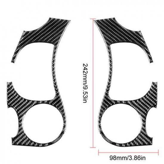 2x Front Air Vents Carbon Fiber Stickers Trim For Porsche Boxster 996 1998-2004