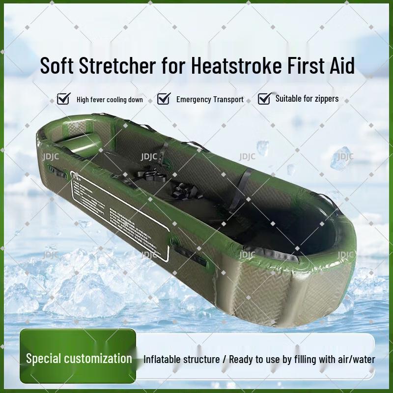 Emergency Inflatable Heatstroke Cooling Stretcher