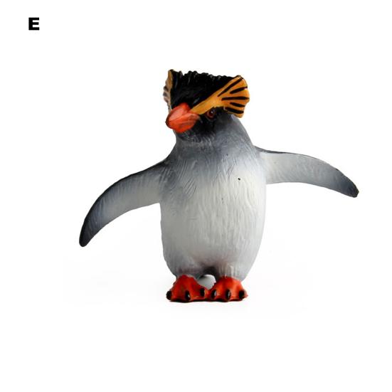 Penguin Figurine Smell-less Simulation Toys Solid PVC Realistic Penguin Model Toy for Home