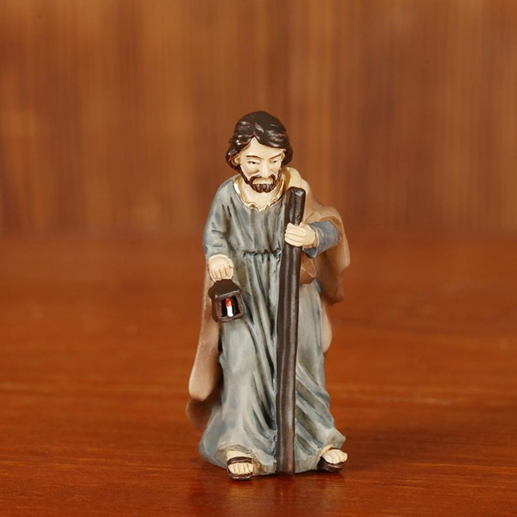 Elegant Profile Nativity Set Includes Holy Family Resin Decorative Figures