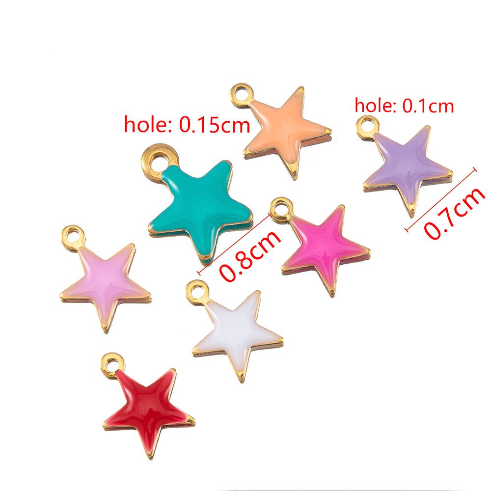 20pcs Round Ball Charms Stainless Steel Turkish Evil Eye Earring Pendant Base DIY Boho Jewelry Making Bracelet Supply Mix Color