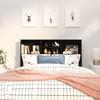 Schlafzimmer modernes Kopfteil mit Ablage zur Aufbewahrung, ohne Bettgestell und Matratze, 120 x 19 x 103,5 cm