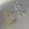 Metal Empty Bow Stud Earrings Female Niche Design Sense Simple And Elegant High-End Fashion Versatile Earrings