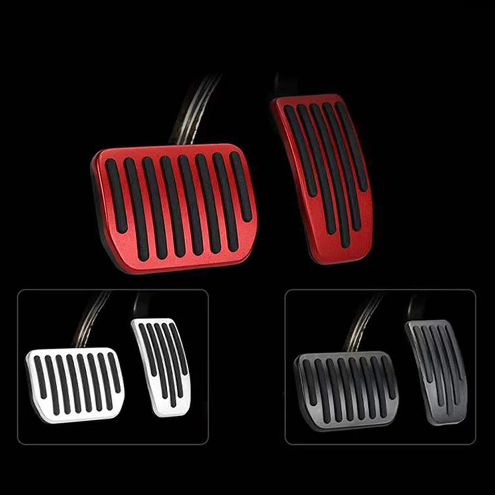 Aluminum Alloy Foot Pedal for Tesla Model 3 Y Accelerator Gas Fuel Brake Pedal Rest Pedal Pads Mat Cover Accessories Car Styling
