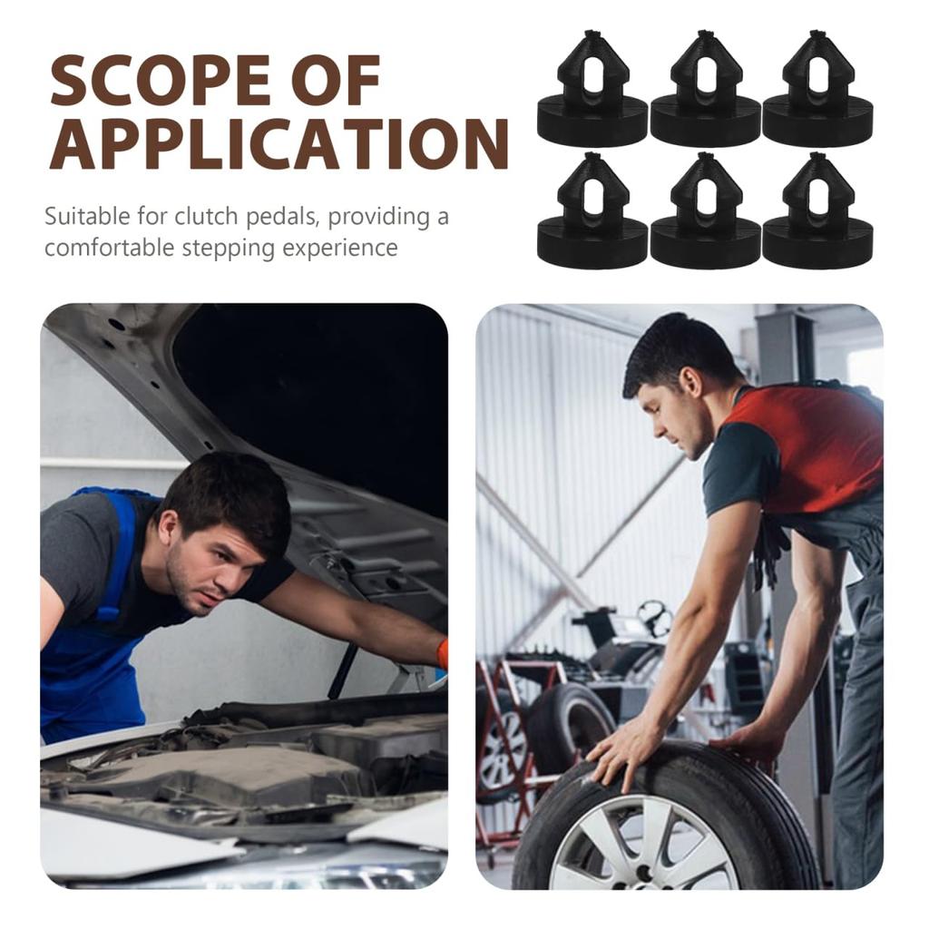 Cabilock 20 Pcs Brake Pedal Rubber Particles Brake Light Pedal Buttons Shake