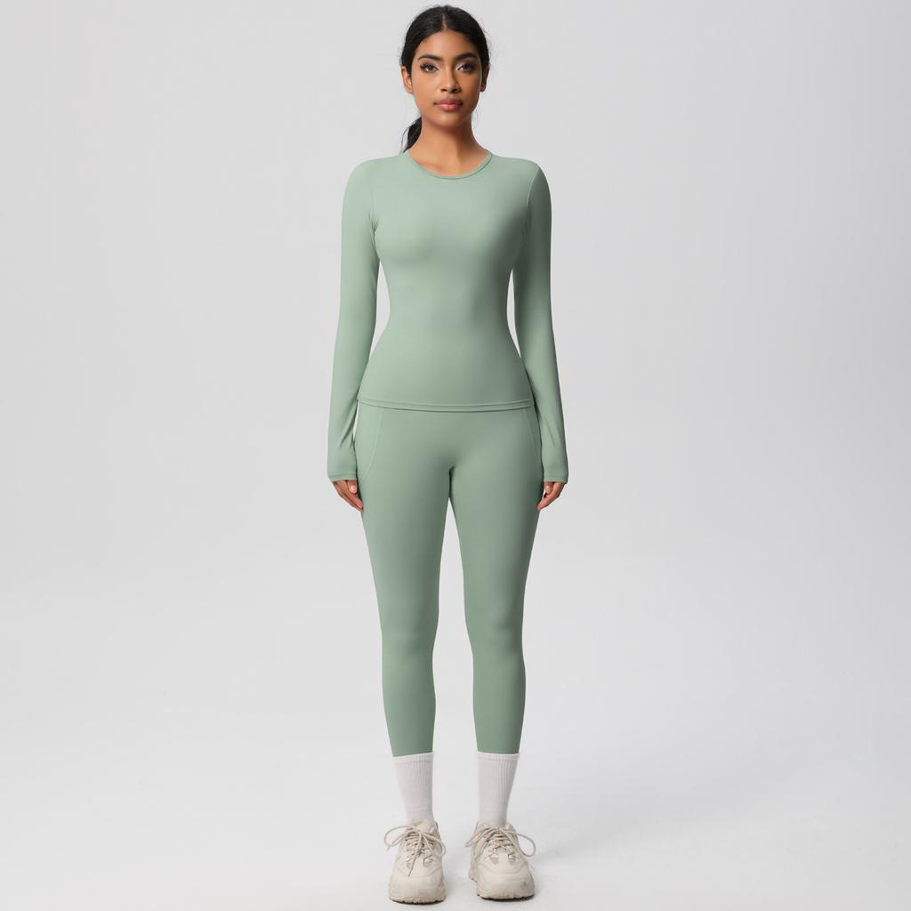 New Tight Yoga Suit Set, High Waist And Hip Lifting Yoga Set, Outdoor Running And Fitness Exercise Set, Two Piece Set For Women
