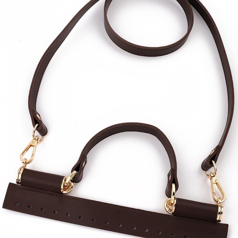 Quality Woven Bag Parts for Enthusiasts Bag PU Leather Cover Handle and Strap Create Your Unique Charm Accessories