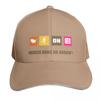 America Runs On Dunkin Baseball Cap Vintage Retro Embroidered Lightweight Packable Gift for Him Her