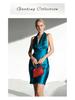 French Luxury Haute Couture Acetate Satin Halter Neck Backless Dress for Vacation, Birthday, or Evening Party Events.