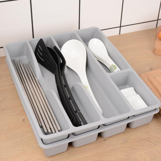 Multi-Compartment Cutlery Drawer Organizer