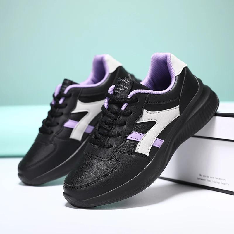 

YRZL Women s Shoes Casual Vulcanize Shoes Sneakers for Women Flat Black Running Sports Shoe Travel Walking Shoes Woman Sneakers 35 золотой