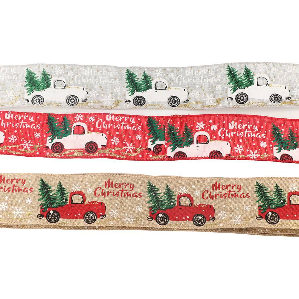 Decorating Wreath Bows With Wired Edge Ribbon Christmas Gift Christmas Tree Sewing Accessories