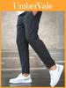 Men Casual Nine Pants With Polyester Fabric For Autumn Everyday Wear