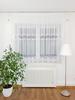 Fertigvorhang 400x180 cm aus Voile mit zwei breiten Guipure-Spitzen