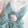 Nini Rabbit Velvet Suspender Skirt 2023 Autumn/Winter Cat Clothes Pet Clothes Dog Clothes Dog Dress Pet Clothes