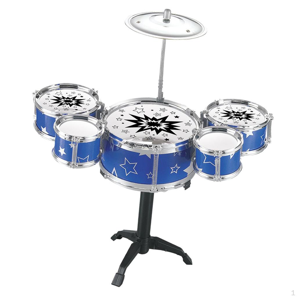 Kind Jazz Drum Set Mini Pädagogisches Musik Aufklärung Spielset Instrument Tragbare