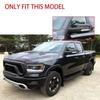 For Dodge Ram 1500  - ABS Car Rearview Side Mirror Cover Wing Cap Exterior Door Housing Trim Adhesive Sticker