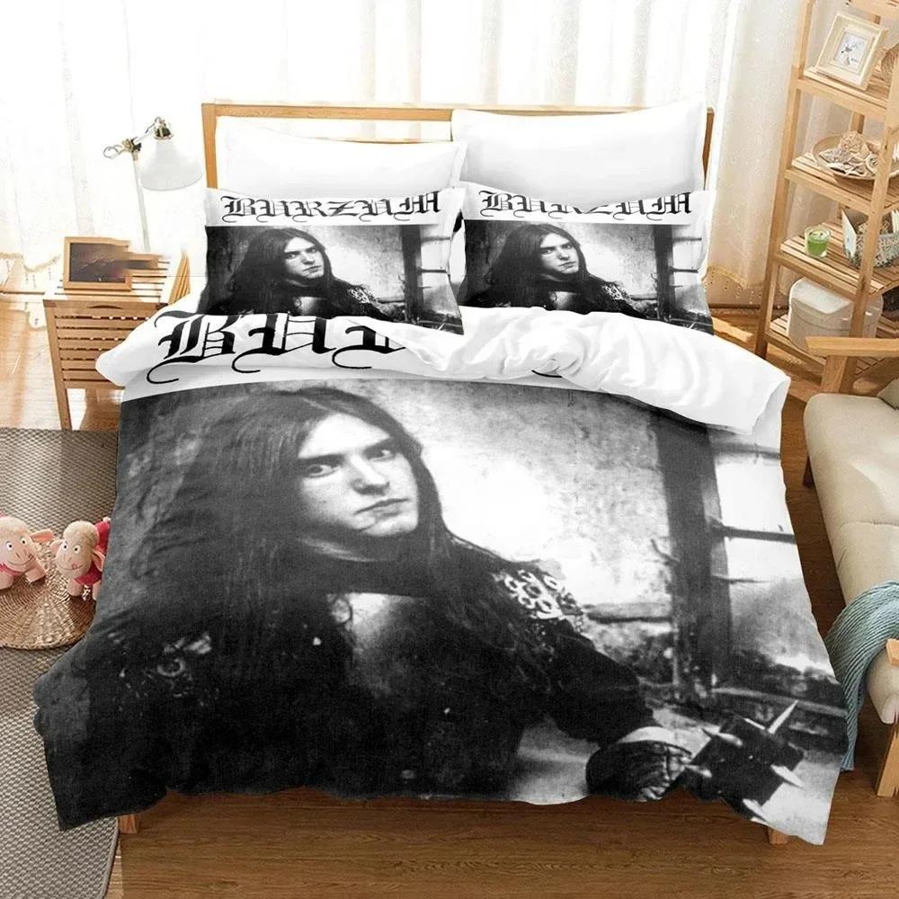 

3D Printed Burzum Bedding Set Duvet Cover Bed Set Quilt Cover Pillowcase Comforter king Queen Size Boys Adult Bedding Set EU single(135x200cm)