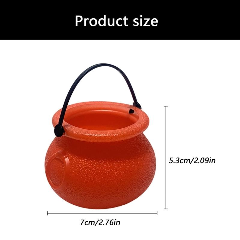 12Pcs Small Halloween Treat Container Plastic Candy Bucket For Halloween Party Home Decorations Indoor and Outdoor