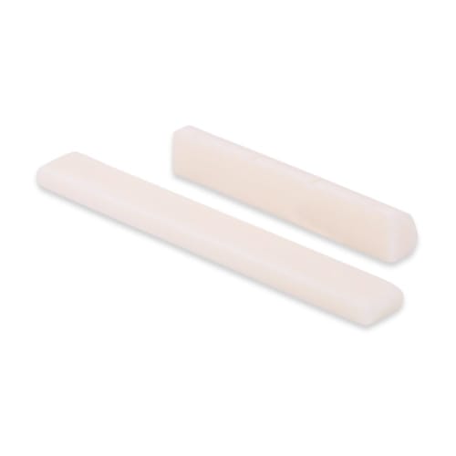 Vbestlife Ukulele Bridge Saddle, 4-String Nut & Saddle, High-Density Bone Replacement Ukulele Nut for Improved Sound Quality and Performance