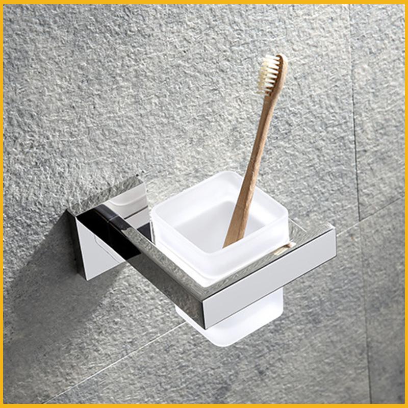 Accesorii negre pentru baie Raft pătrat din oțel inoxidabil Suport pentru prosoape Suport pentru șervețe Cârlig pentru haine Suport pentru pahare Pandantiv pentru perie de toaletă