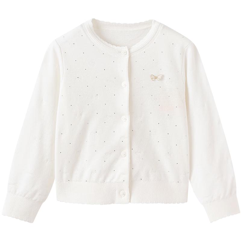 Balabala Girls' Butterfly Knitted Cardigan Sweater