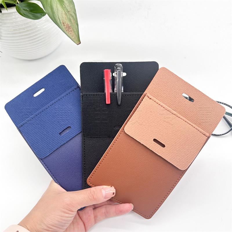 Leak-Proof Doctor & Nurse Pen Holder: Portable Leather Pocket Clip for White Coat, Large Capacity