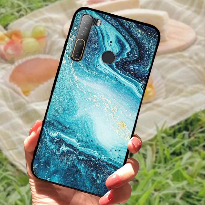 For HTC Desire 20 Pro Case Cover For Desire20 Pro Silicone Soft Marble Black Bumper Funda Coque for HTC Desire 20 Pro Protective