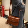 Genuine Leather Women's Bag Luxury Designer   Women Shoulder Bag Vintage Cow Leather Female Crossbody Square Bags