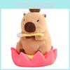 Plush Zen Capybara Lotus Seat Cushion Nezhathemed Stuffed Toy Birthday Gift