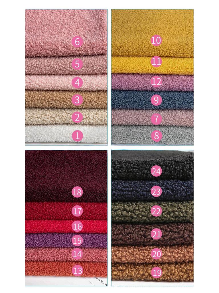 Autumn/Winter New Granular Lambskin & Velvet Teddy Fabric for Pet Clothing