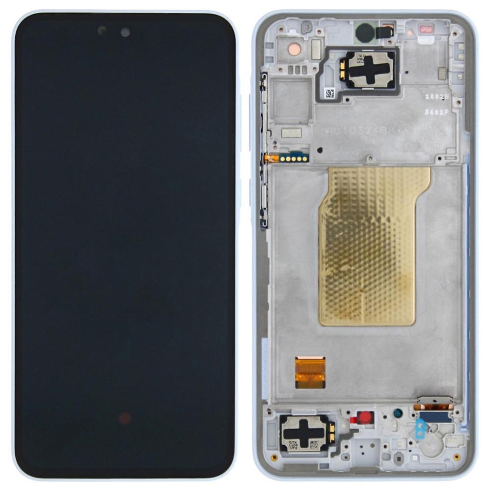 Pro Samsung Galaxy A35 5G A356B OEM kvalita S AMOLED obrazovka a sestava digitizéru+rámeček (Bez loga)