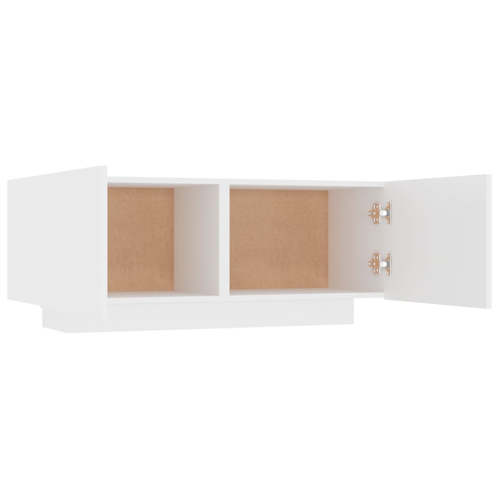 Vidaxl Szafka Nocna, Biała, 100X35X40 Cm, Materiał Drewnopochodny