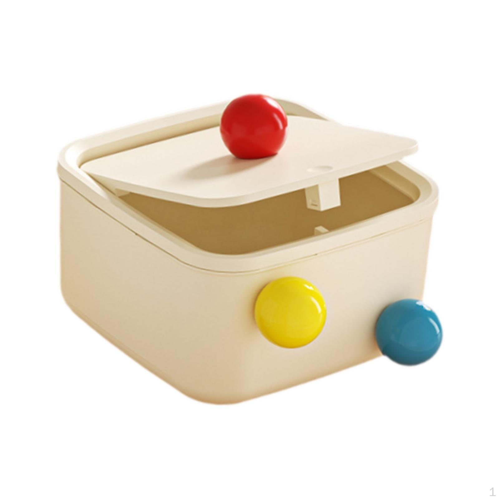 

Креативный мини-мусорный бак, симпатичный мусорный бак, настольный ящик для хранения, симпатичный открывающийся пресс-тип, декоративный 15 cmx15 cmx8.5 cm