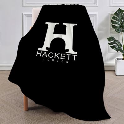 Fashion Luxury Logo Blanket Plush Nap Sofa Rug for H-Hackett-es Living Room Warm Office Bedroom Birthday Home Travel Kid Gifts