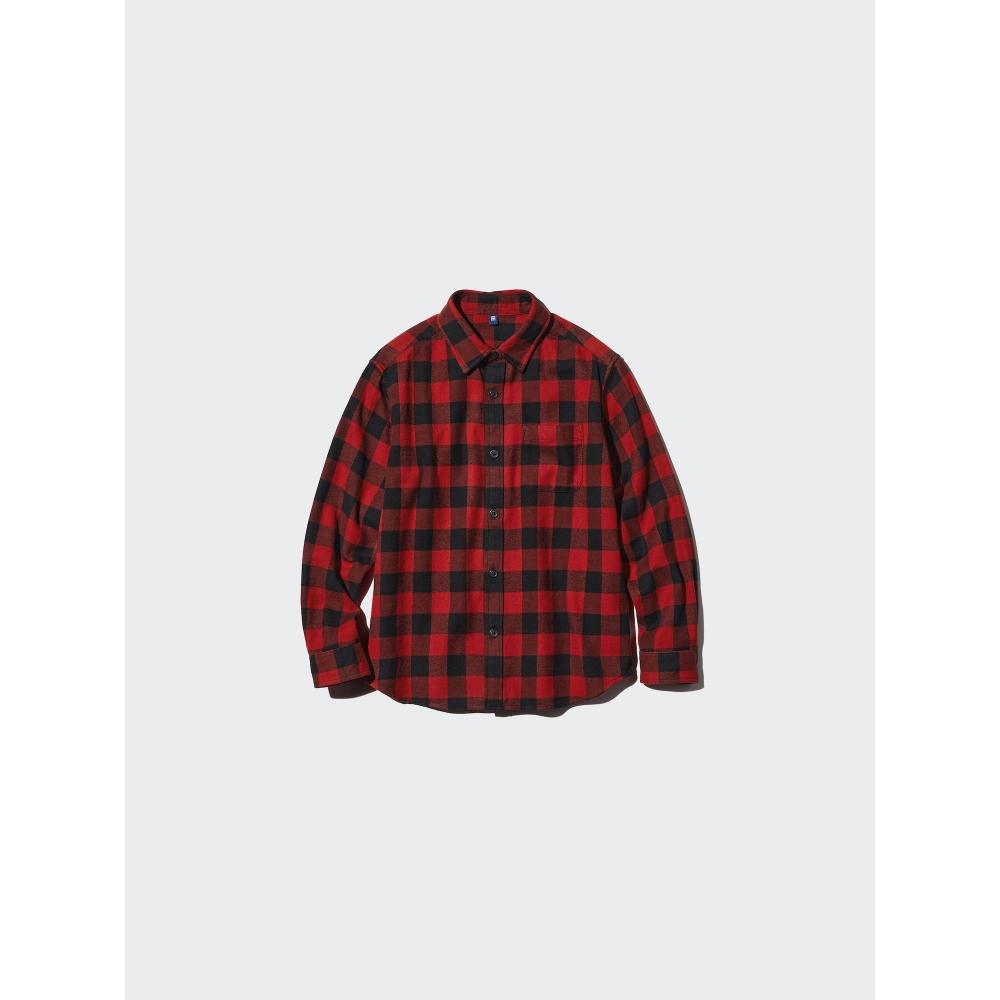 Uniqlo Kids Flannel Check Shirt  Long Sleeve  B