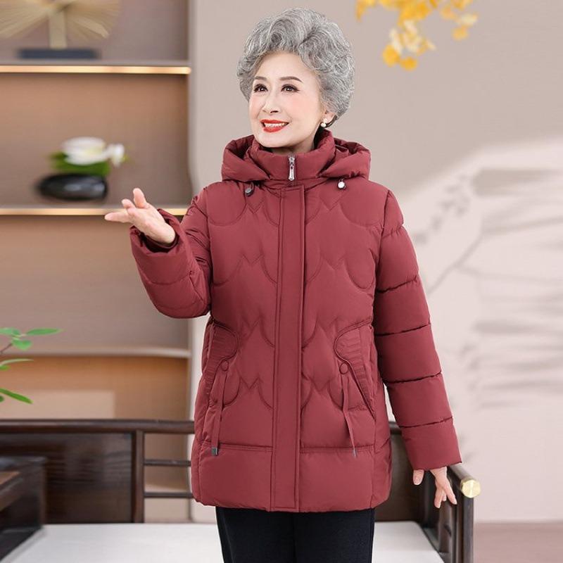 Herbst-Winter-Baumwollkleidung, neue mittellange und lange Winterjacken, hochwertige leichte Baumwolljacken für die mittlere und ältere Generation