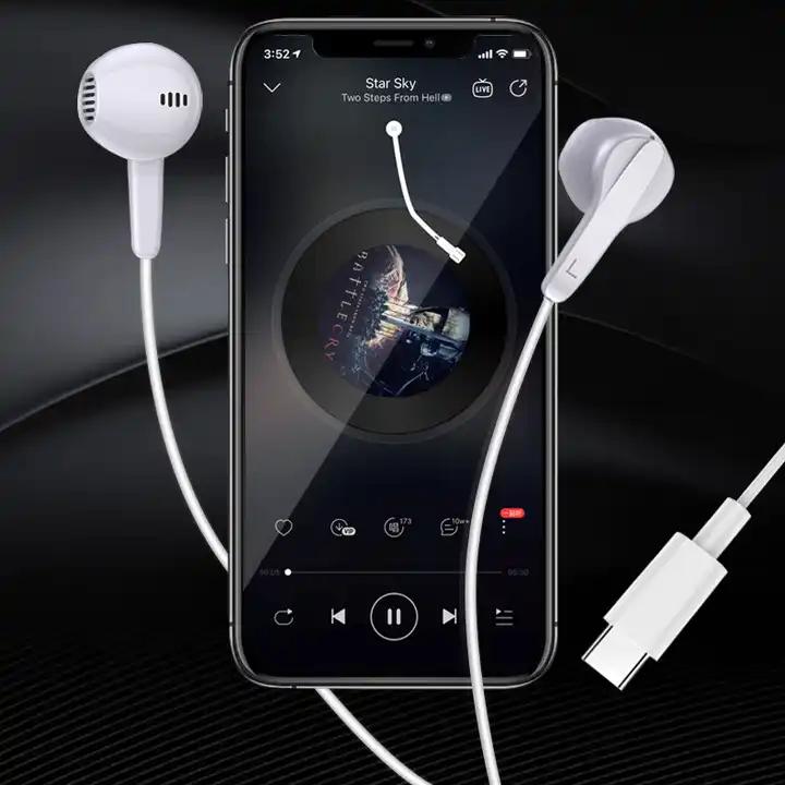High Quality Full Compatible New Type-C Headphones Earphone Hands-free Headset for iPhone 15 USB C Wired Earphone