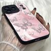 M379 Pink Butterfly Flower Cute Angel Eyes Soft Phone Case for iPhone Samsung Galaxy Xiaomi Rdemi Huawei Honor Infinix Realme OPPO Vivo All Model Case